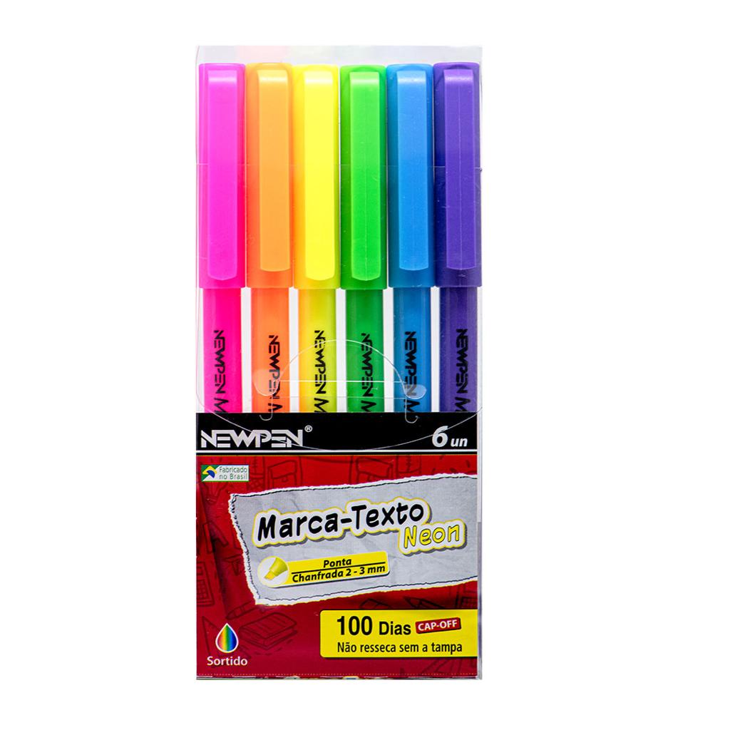 Lápis de Cor 6 Cores Neon Sextavado - BRW - LP0016-SINOP-03 - Papelaria  Dunorte