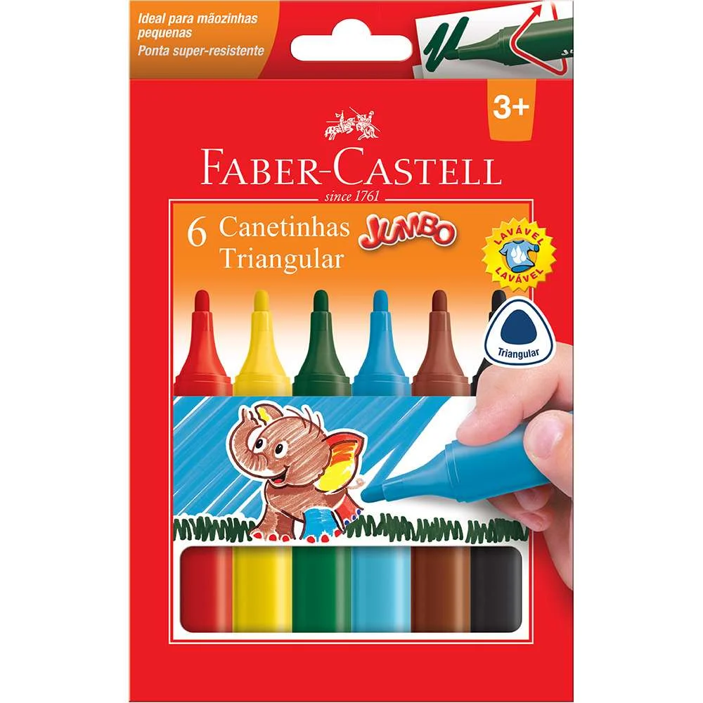 CANETINHAS HIDROGRÁFICAS JUMBO - FABER-CASTELL