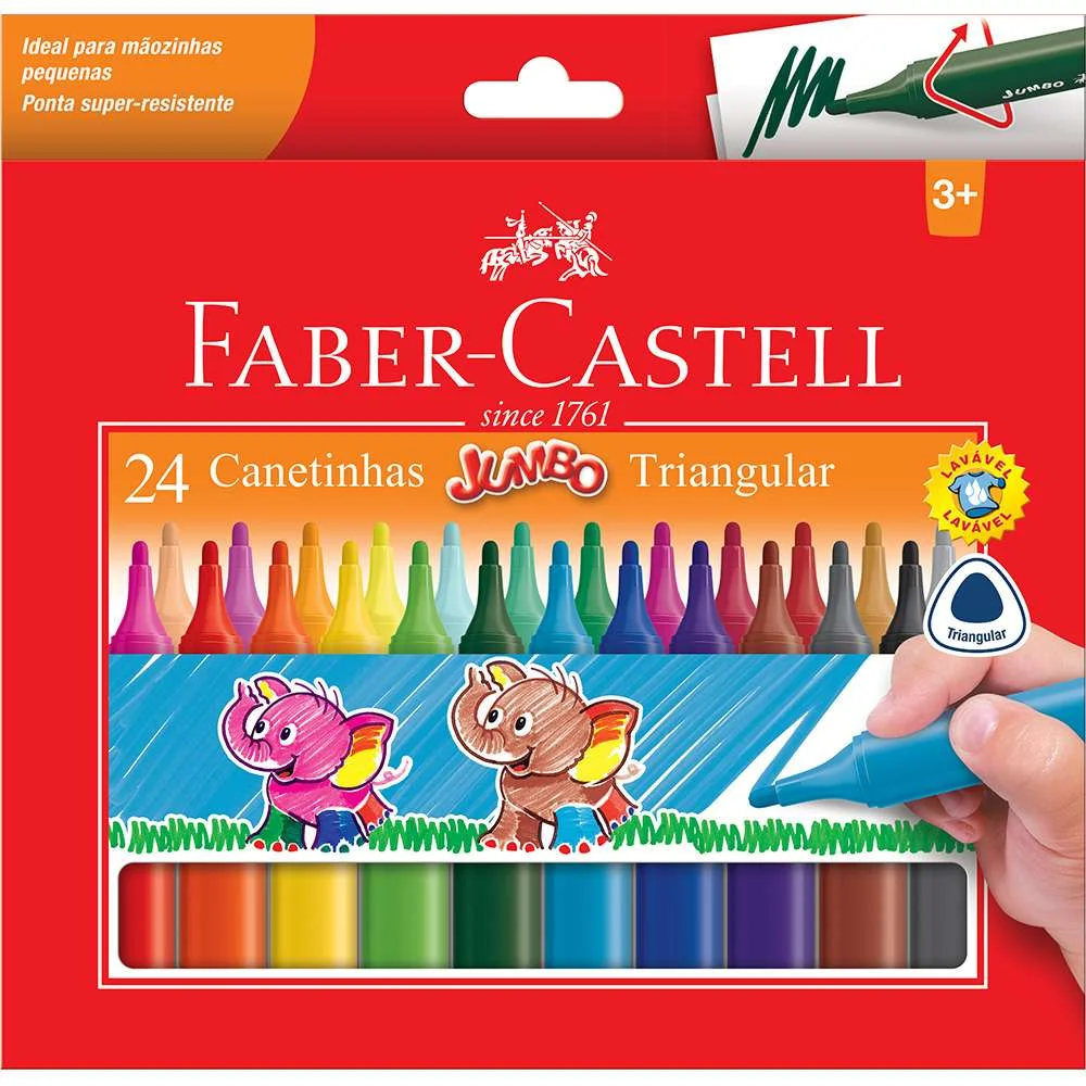 CANETINHAS HIDROGRÁFICAS JUMBO - FABER-CASTELL