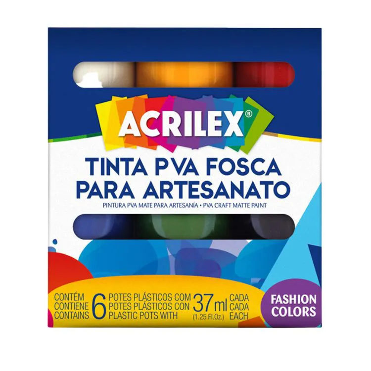 TINTA PVA FOSCA PARA ARTESANATO - ACRILEX