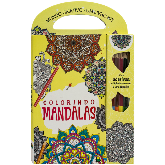 MUNDO CRIATIVO: UM LIVRO-KIT - COLORINDO MANDALAS